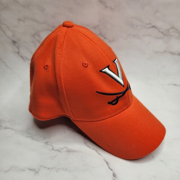 Top of the World Virginia Cavaliers Orange Baseball Hat Cap Fitted Adult S/M - Picture 2 of 7